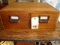 Wooden Catalog File Box