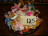 Tray Lot Miniature Dolls