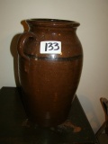 Brown Pottery Crock