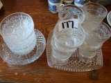 Clear Glass Snack Sets