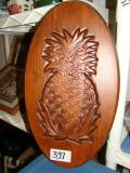 Pineapple Wooden Art