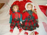 Pair Of Christmas Dolls