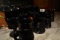 LOT OF BLACK DIAMOND POINT GOBLETS AND MUGS