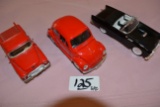 3 DIE CAST METAL CARS