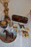 COLLECTIBLE BASKET LOT WITH LITTLE LITTLE GOLDEN BOOKS