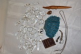 PRISMS / CRYSTALS FOR BOBECHES, BEAD PURSE LOT