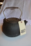 CAST IRON TEA KETTLE WITH LID