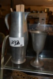 2 PIECES PEWTER