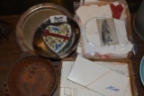 LOT OF PAPER GOODS, SILVERPLATE