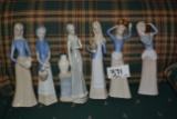 LOT OF TALL LADY LLADRO STYLE REPRODUCTIONS