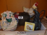 LOT WITH CHICKEN FIGURE