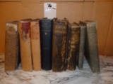 LOT OF 9 OLD BOOKS