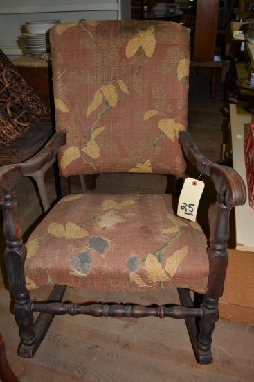 VINTAGE UPHOLSTERED ROCKER