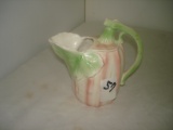 NICE CREAM PITCHER W/LEAVES ON SPOUT