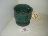 POTTERY FLOWER POT  OR CANDLE HOLDER