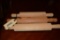 LOT OF THREE WOODEN ROLLING PINS