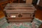 OLD FLAT TOP TRUNK W/ TRAY