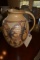 DECORATED POTTERY PITCHER