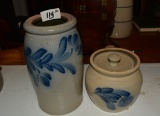 TWO PIECES OF WISCONSIN POTTERY