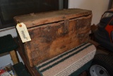 VINTAGE WOODEN TOOLBOX W/ CONTENTS