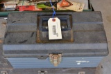 PLASTIC TOOLBOX WITH CONTENTS
