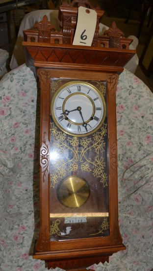 WALNUT WALL CLOCK