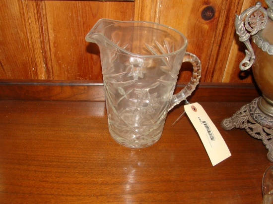 HEAVY CRYSTAL PITCHER