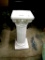 WHITE PLASTER PLANT PEDESTAL