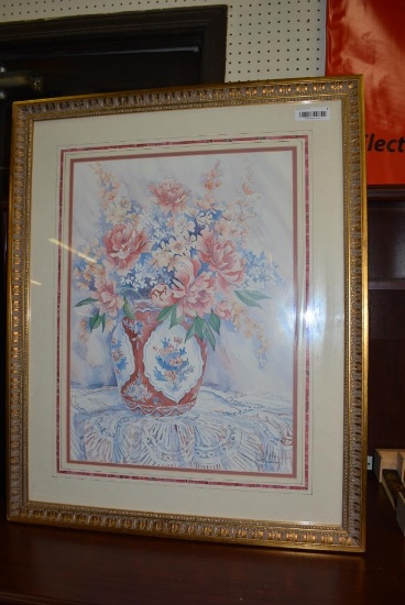 Framed Art of Flowers