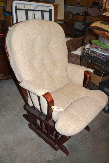 Upholstered Platform Rocker w/ Cushions