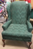 Queen Anne Upholstered Wing back Chair