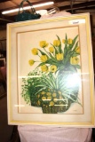 Large Frame Print of Flowers