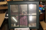 6 Pane Mirror in Window Frame