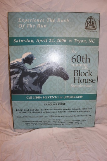 Horse Race Plaque