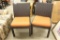SET WICKER STYLE PATIO CHAIRS