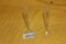 PAIR CAMBRIDGE ROSEPOINT BUD VASES