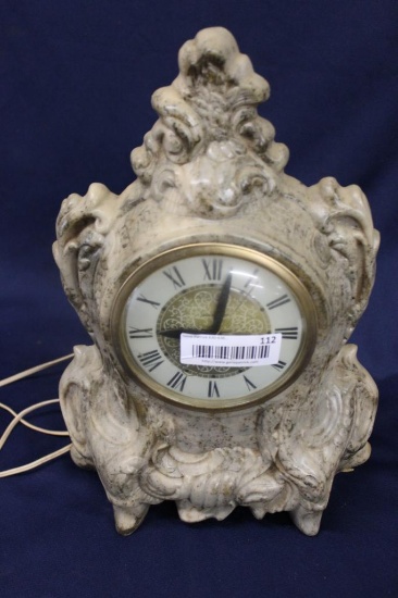 CLOCK IN MARBLE CASE
