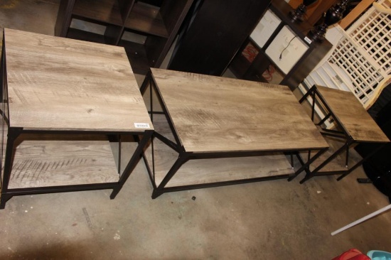 MODERN 3 PIECE LIVING ROOM TABLES