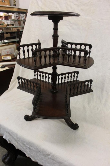 WALNUT VICTORIAN LAMP TABLE