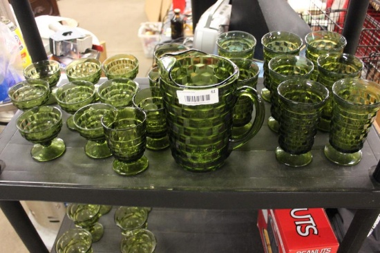 GREEN GLASSWARE