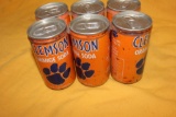CLEMSON SODA CANS