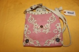 STUDDED PINK COLOR SHOULDER BAG