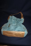 SUEDE STUDDED HAND BAG