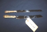 LOT OF 2 STERLING HANDLE KNIVES