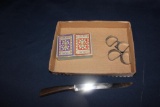 LOT WITH CARDS, NAPKIN RINGS