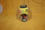 ROUND CLEAR BIRD FEEDER