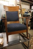TIGER OAK ROCKING CHAIR
