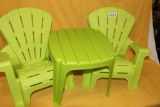 CHILD CHAIRS, TABLE SET
