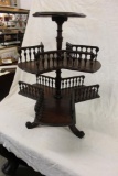 WALNUT VICTORIAN LAMP TABLE