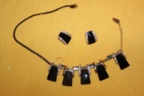 GOLD/ONYX COLOR COSTUME JEWELRY